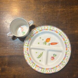 Mackenzie Childs cup and plate